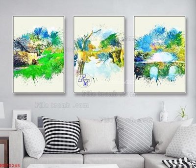 Tải file gốc File bộ tranh treo hiện đại HD70248 (in khổ lớn) không mờ