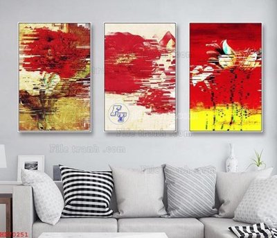File PSD File bộ tranh treo hiện đại HD70251 (gốc) cho in quảng cáo