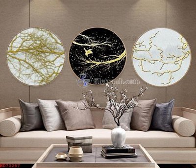 File tranh File bộ tranh treo hiện đại HD70287 (gốc) chủ đề trừu tượng