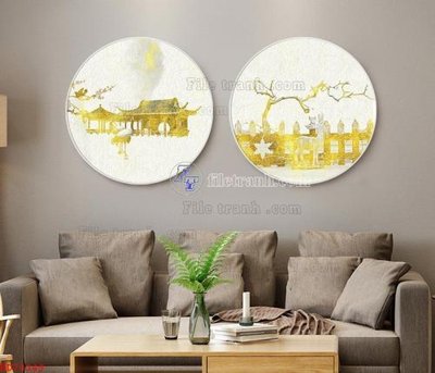 File in trần File bộ tranh treo hiện đại HD70349 (bản gốc) trời sao