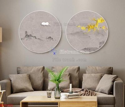 File gốc File bộ tranh treo hiện đại HD70350 (trang trí) phòng ngủ