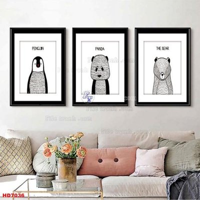 Tải file File tranh bộ hiện đại HD7036 (ảnh gốc) độ phân giải 300dpi