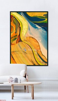 File gốc File bộ tranh treo hiện đại HD70370 (in tráng gương) hiện đại