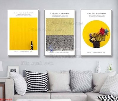 Chi tiết file tranh tráng gương File bộ tranh treo hiện đại HD70456 (ảnh gốc)