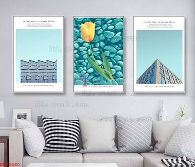 Hình ảnh gốc File bộ tranh treo hiện đại HD70460 (để in khổ lớn)