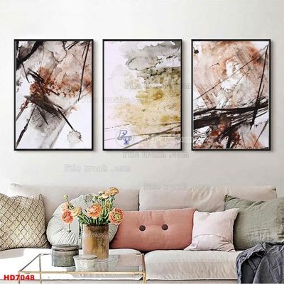 File in ấn chuyên nghiệp File tranh bộ hiện đại HD7048 (file gốc)