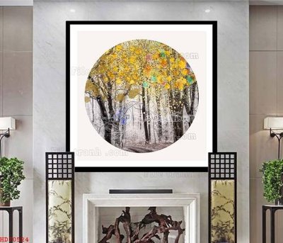 File gốc File bộ tranh treo hiện đại HD70524 (in lụa) tranh mã đáo