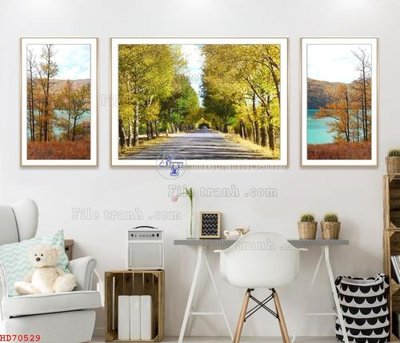 File gốc File bộ tranh treo hiện đại HD70529 (PNG) nền trong suốt