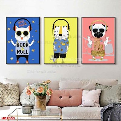 File tranh File tranh bộ hiện đại HD7053 (ảnh gốc) cho in ấn kỹ thuật số