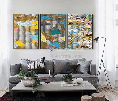 File gốc File bộ tranh treo hiện đại HD70543 (vector) cho in ấn