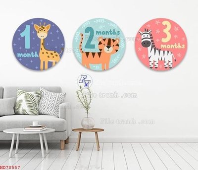 File ảnh File bộ tranh treo hiện đại HD70557 (gốc) in biển hiệu