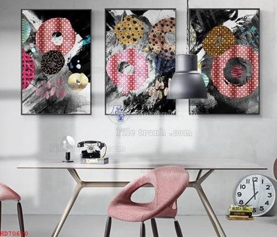 File tranh File bộ tranh treo hiện đại HD70620 (ảnh gốc) độ nét vượt trội