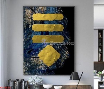 File tranh File bộ tranh treo hiện đại HD70634 (bản gốc) in lụa dán tường