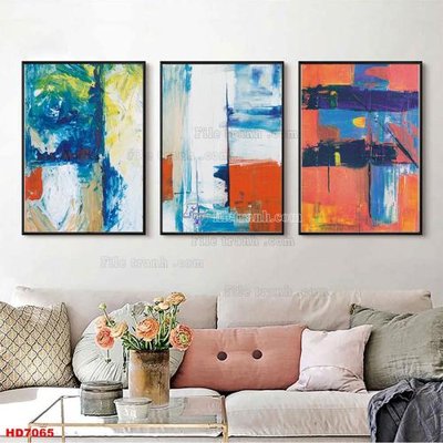 Tệp tin gốc File tranh bộ hiện đại HD7065 (dùng cho in) File tranh bộ hiện đại HD7065