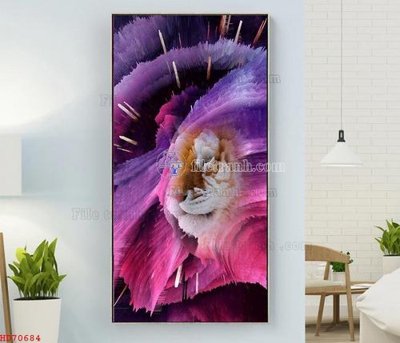 Download file File bộ tranh treo hiện đại HD70684 (gốc) in mica bàn thờ