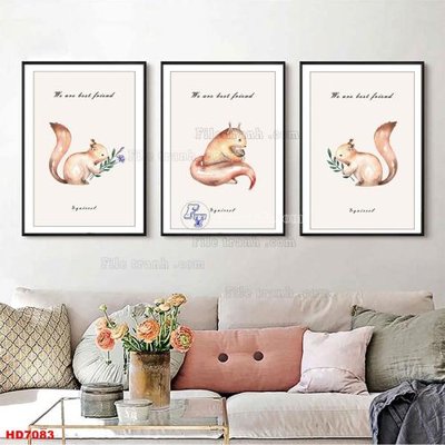 File tranh File tranh bộ hiện đại HD7083 (ảnh gốc) in trần 3D