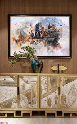 File gốc File bộ tranh treo hiện đại HD70934 (ảnh chi tiết) để in lụa