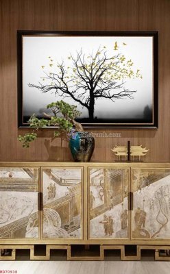 File tranh File bộ tranh treo hiện đại HD70938 (gốc) chủ đề trừu tượng