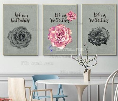 File gốc File bộ tranh treo hiện đại HD70970 (thiết kế) độc quyền