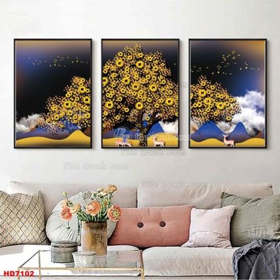 File PSD File tranh bộ hiện đại HD7102 (gốc) nhiều lớp (multi-layer)