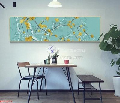 File in trần File bộ tranh treo hiện đại HD71072 (file gốc) hoa văn 3D