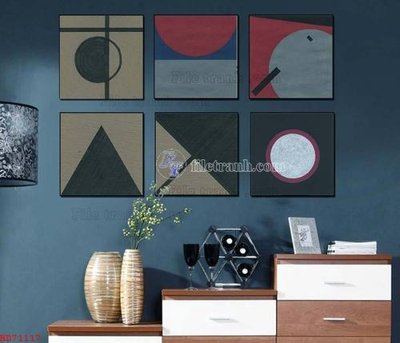 File tranh in trần File bộ tranh treo hiện đại HD71117 (ảnh gốc siêu nét)