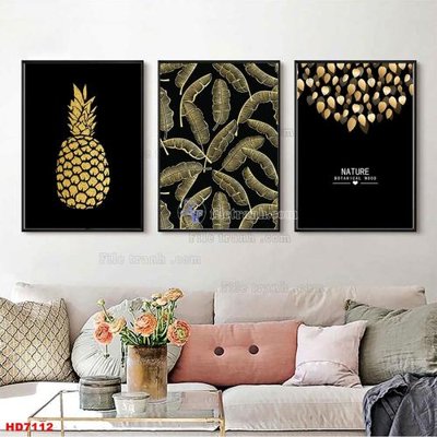 Tải file File tranh bộ hiện đại HD7112 (ảnh gốc) in tranh kính