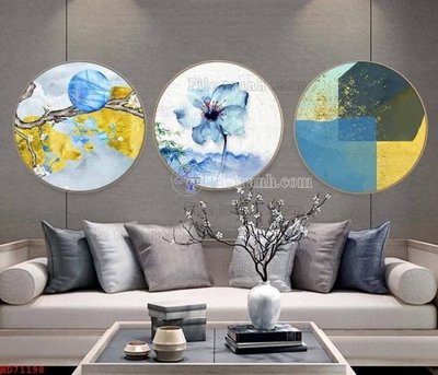 Ảnh gốc File bộ tranh treo hiện đại HD71198 (độ nét cao) in tráng gương