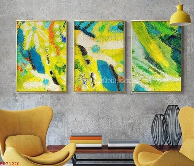 File ảnh File bộ tranh treo hiện đại HD71270 (gốc) trang trí khách sạn