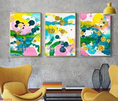 File tranh quảng cáo File bộ tranh treo hiện đại HD71271 (download file gốc)