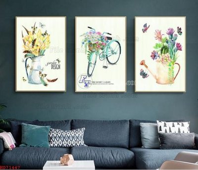 File tranh File bộ tranh treo hiện đại HD71447 (bản gốc) treo quán cafe