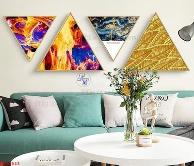 File PSD File bộ tranh treo hiện đại HD71543 (bản gốc) đã tách nền