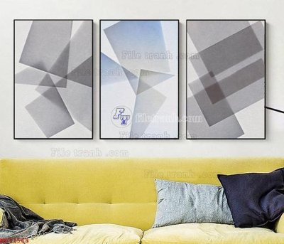 File in ấn File bộ tranh treo hiện đại HD71568 (bản gốc) chất lượng cao