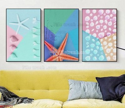 Tải file File bộ tranh treo hiện đại HD71571 (PSD) cho in tranh 3D