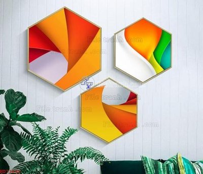 Ảnh gốc File bộ tranh treo hiện đại HD71648 (siêu chi tiết) để in ấn