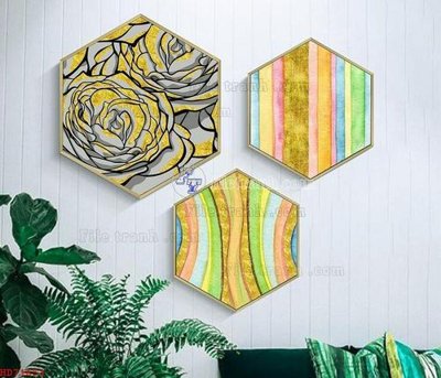 File in lụa File bộ tranh treo hiện đại HD71653 (tân cổ điển) File bộ tranh treo hiện đại HD71653