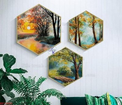 File gốc File bộ tranh treo hiện đại HD71660 (PSD/TIFF) độ phân giải cao