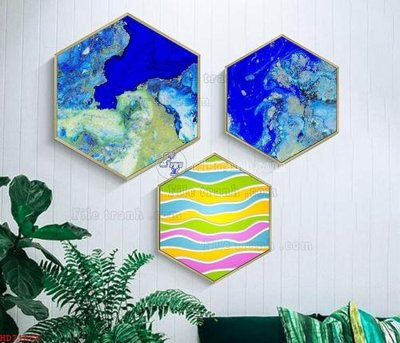 Mua file gốc File bộ tranh treo hiện đại HD71666 (PSD) tại Filetranh.com