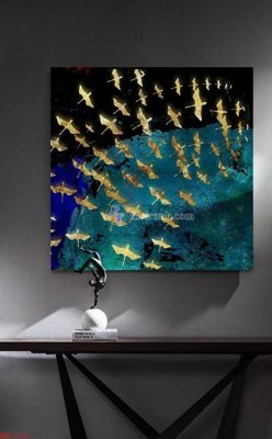 File in trần File bộ tranh treo hiện đại HD71710 (file gốc) chủ đề vũ trụ