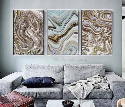 File in lụa File bộ tranh treo hiện đại HD71825 (hoa văn) File bộ tranh treo hiện đại HD71825