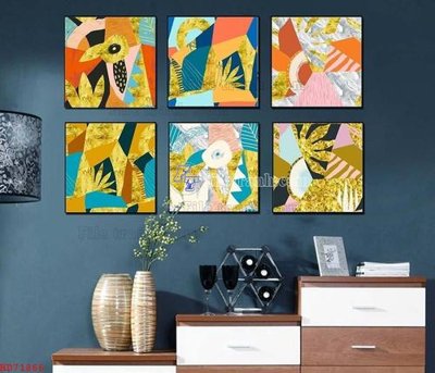 Download file tranh File bộ tranh treo hiện đại HD71866 (file gốc PSD)