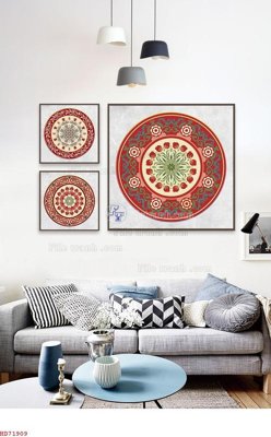 File gốc File bộ tranh treo hiện đại HD71909 (phiên bản chuẩn) để in ấn