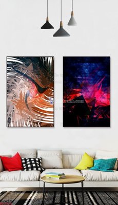 File tranh File bộ tranh treo hiện đại HD71919 (gốc) in vải canvas