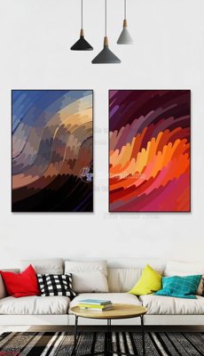 File PSD File bộ tranh treo hiện đại HD71939 (bản gốc) cho nhà in