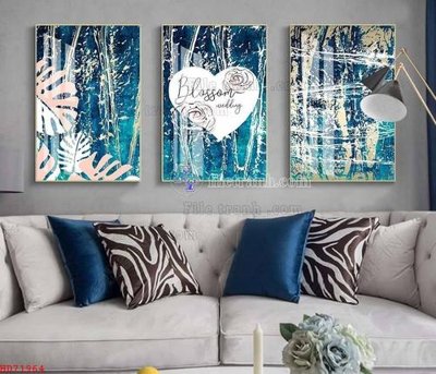 Download file tranh File bộ tranh treo hiện đại HD71964 (file gốc PSD)