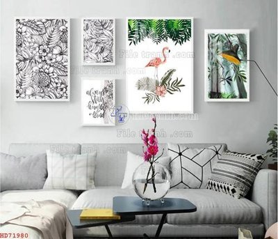 File in trần File bộ tranh treo hiện đại HD71980 (bản gốc) trời sao