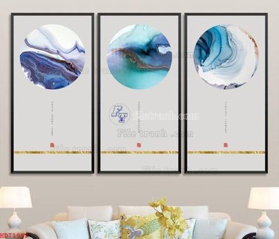 Chi tiết file tranh tráng gương File bộ tranh treo hiện đại HD71993 (ảnh gốc)