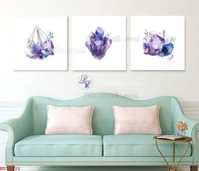 File gốc File bộ tranh treo hiện đại HD72022 (in tráng gương) hiện đại