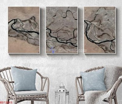 File gốc File bộ tranh treo hiện đại HD72065 (in tráng gương) nghệ thuật