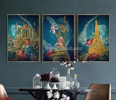 File gốc File bộ tranh treo hiện đại HD72104 (in mica) trang trí